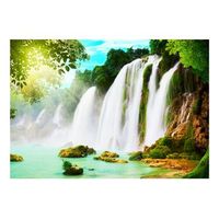 papel pintado 3d - belleza de la naturaleza cascada 150x105 cm