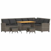 juego de sofas de jardin en forma de l con cojines 4 piezas gris