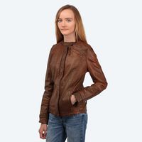 wrangler cazadora de cuero wr4030zc81 para mujer