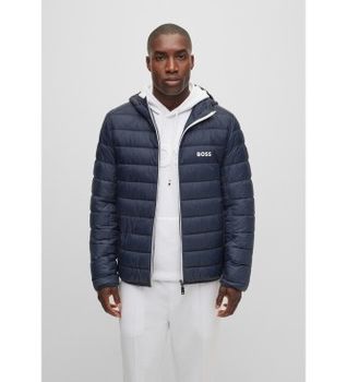 BOSS para hombre. 50472472 Chaqueta Thor Marino (5XL), Casual, Poliamida, Manga larga