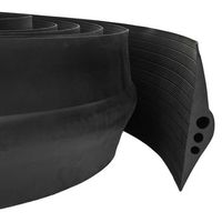 sello de piso para garaje negro 74 x 20 mm 6 m caucho epdm vidaxl