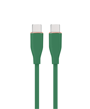 CABLE DE CARGA Y DATOS GEMBIRD (PD) TIPO-C SILICONA ALTA CALIDAD 1,5M VERDE