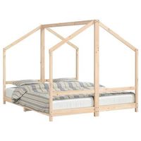 estructura de cama infantil madera maciza de pino 2x80x200 cm vidaxl