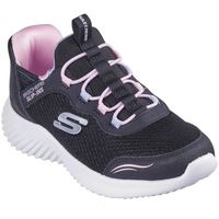 skechers sandalias slip-ins bounder simple cute 303585n-blk black para nina