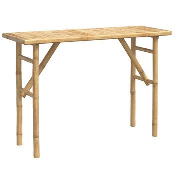 Mesa Consola De Bambú 115x39x75 Cm Vidaxl