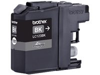 cartucho de tinta - brother lc123bk negro 600 paginas alto rendimiento