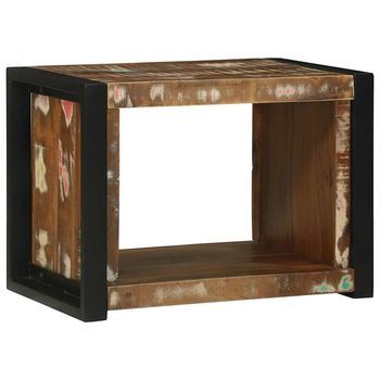 Cubo De Pared Marrón 55 X 35 X 40 Cm Madera Sólida Recuperada