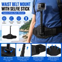 correa de cintura puluz y monopod para selfies para gopro mission 11 proinsta360 x4dji osmo 360 ricoh y camaras panoramicas