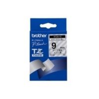 cinta para impresora de etiquetas brother 9mm tz negra sobre transparente brillante