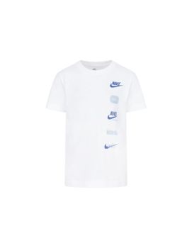 Camiseta Nike Club+ Badge Niño Blanco