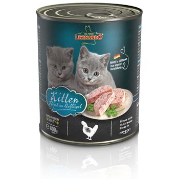 Leonardo All Meat 6 x 800 g - Kitten con ave