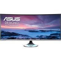 asus designo mx38vc 4k ultra hd 375r curved ips monitor - black  grey black