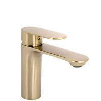 grifo de lavabo rea drop brush gold low