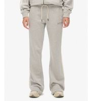 superdry para mujer w7011279a pantalon jogger athletic stripe flare gris xl casual algodon