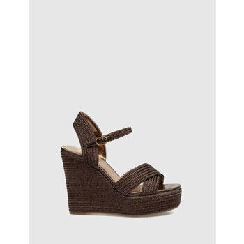 Exé Shoes Alpargatas SANDALIA NAOMI-034 MARRÓN para mujer