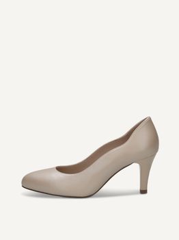 CAPRICE Pumps, grey, made of Leather with Funnel heel, Size 39