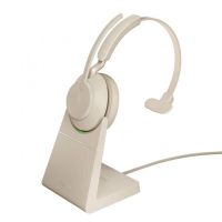 jabra evolve2 65 uc auricular monoaural usb-c beige