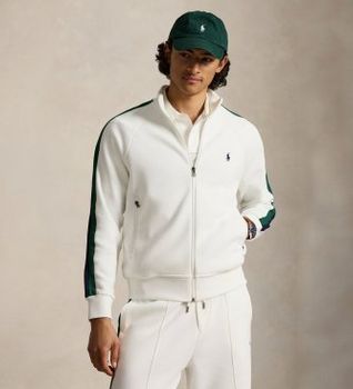 Polo Ralph Lauren para hombre. 710B20430002 Sudadera Zip blanco (M), Casual, Algodón, Manga larga