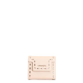 cartera pequeña con solapa saffiano powder