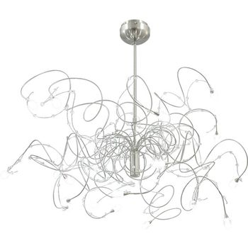 Lámpara de techo célia 20xg4 12v al.reg.xd.90cm niquel