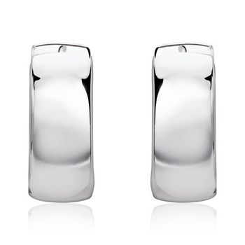 De aros pequeñas modernas de plata 925