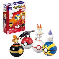 mega pokemon equipo fuego 4 pokeballs bloques construccion 6 anos