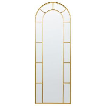 Espejo De Pared Decorativo De Estilo Glamuroso 60 X 170 Cm En Color Dorado Crosses
