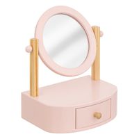 tocador infantil rosa con espejo