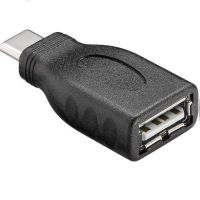 adaptador usb goobay 45397 usb-a hembra a usb-c macho negro alta velocidad 5gbps