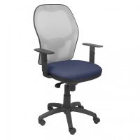 piqueras y crespo jorquera silla malla gris asiento bali azul marino