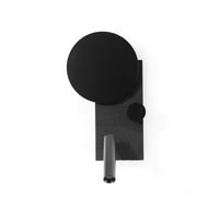 aplique led con lector klee derecho negro 103w