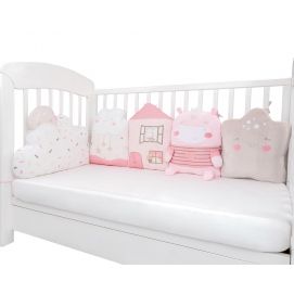 Juego de almohadas de peluche para cuna Hippo Dreams