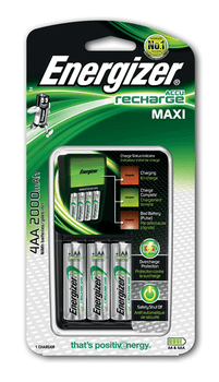 CARGADOR MAXI + 4HR6 POTENCIA 2000 MAH TIPO AA-AAA ENERGIZER E300321201