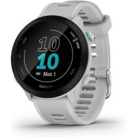 garmin forerunner 55 bluetooth gps 42mm mip blanco resistencia agua 5atm pulsometro