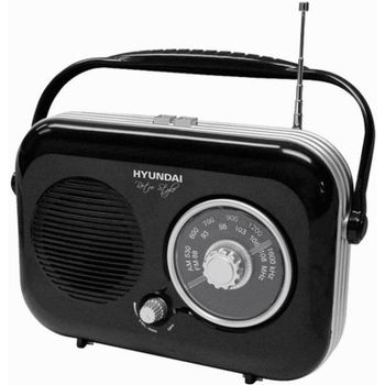 Radio Hyundai PR100 Retro FM/AM con entrada AUX