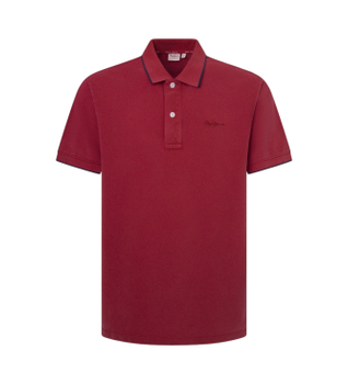 Pepe Jeans para hombre. PM542207 Polo John Gd Ss granate (XL), Casual, Manga corta, Sostenible