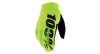 100  brisker guantes largos amarillo fluo