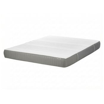 Colchón De Espuma Viscoelástica Medio Con Funda Extraíble De Poliéster Con Cremallera Blanco 140 X 200 Cm Cheer