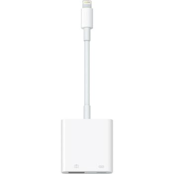 Adaptador Lightning Apple MX5J3ZM/A Blanco USB 3.2 Gen 1 Type-A Cable redondo
