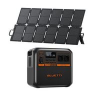 kit estacion de energia bluetti ac180p  panel solar 220 w 1440 wh