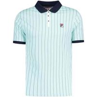 fila polo bb1 classic striped polo shirt surf spray navywhite para hombre
