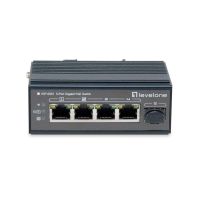 switch industrial levelone igp-0501 4 puertos gigabit poe 1 sfp ip30 metal din