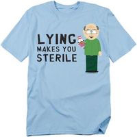 south park camiseta lying makes you sterile para hombre