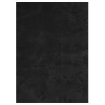 Alfombra De Pelo Corto Suave Lavable Huarte Negro 120x170 Cm Vidaxl