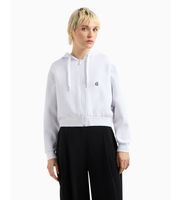 ax armani exchange para mujer xw000822af10818u0002 sudadera con cremallera blanco m casual deportivo algodon multideporte
