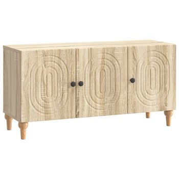 Mueble De Tv 99 X 34,5 X 50 Cm Roble Sonoma Vidaxl