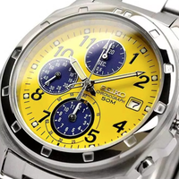 reloj cuarzo cronografo seiko spirit snd409p1 38mm jdm 100m wr correa de acero jdm