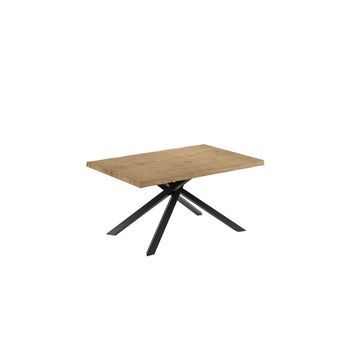 Spike - Mesa Extensible (160/240 X 90 Cm) En Roble Negro