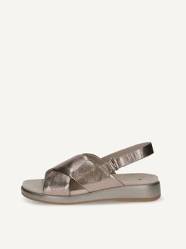 CAPRICE Sandal, brown, made of Leather without heel, Size 39