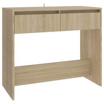 Mesa Consola | Mesa De Entrada | Mesa Auxiliar De Madera Contrachapada Roble Sonoma 89x41x76,5 Cm